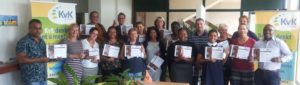 Alle cursisten van de Workshop Online Marketing met certificaat